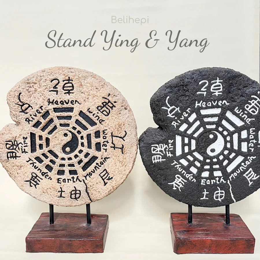 Tambahkan keseimbangan dan kedamaian ke dekorasi rumahmu dengan **Yin Yang Sculpture** dari Belihepi! Pajangan berbahan cement ini menghadirkan simbol Yin Yang yang elegan, menambah nuansa filosofis dan estetis di ruang tamu, ruang kerja, atau taman. Dengan tinggi 70 cm, patung ini cocok sebagai pajangan di dalam maupun luar ruangan, memperkaya berbagai konsep dekorasi. Dibuat dari cement berkualitas, patung ini menjamin ketahanan dan tidak mudah rusak. Bersihkan dengan kain lembab secara rutin untuk menjaga detailnya tetap terlihat jelas, dan hindari benturan keras agar struktur tetap utuh. Segera miliki Yin Yang Sculpture yang unik ini dan tambahkan sentuhan harmonis di setiap sudut rumahmu! **Klik tombol di bawah ini** untuk membeli sekarang. Untuk pesanan grosir, silakan hubungi admin kami.